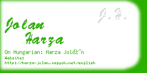 jolan harza business card